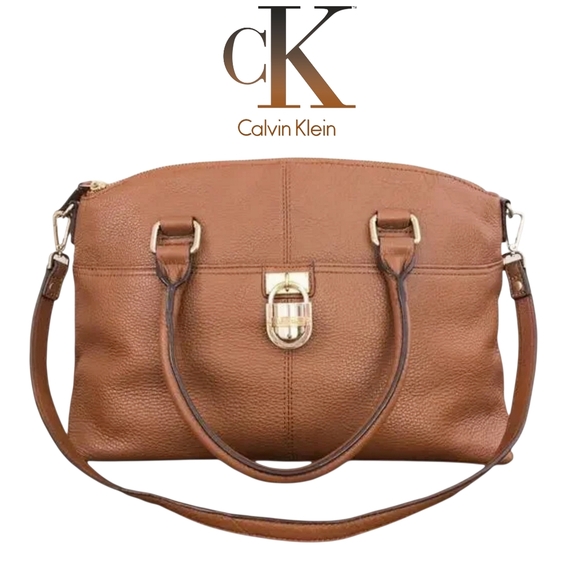 Calvin Klein Handbags - Calvin Klein Convertible Pebbled Leather Crossbody Bag